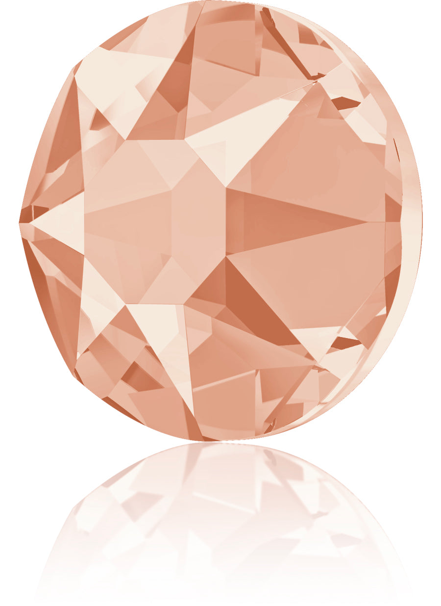 LT PEACH HOTFIX SWAROVSKI® CRYSTAL XIRIUS ROSE 2078 FLAT BACK