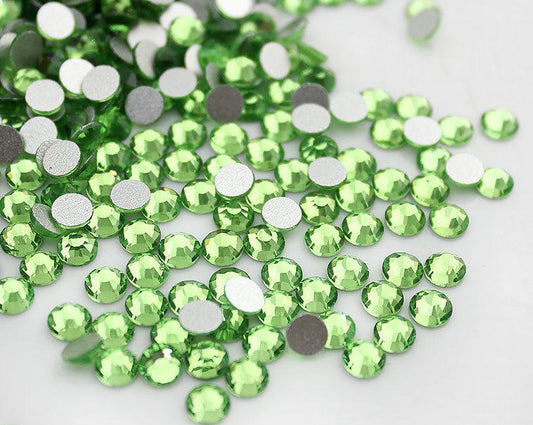 Light Green Non-Hotfix Flat Back Rhinestone