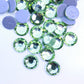 Glower® Peridot Premium Hotfix Rhinestone Flat Back