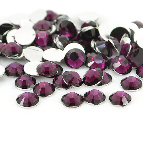 Plum Non-Hotfix Flat Back Rhinestone