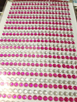 [504-1000pcs] 4-6mm Arcylic Rhinestone Gems Self Adhesive Sticker on Crystals