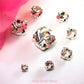 50pcs Clear Sewing Rhinestone Silver Plate Stitch Crystal