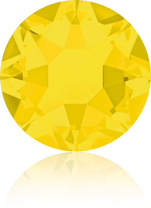 YELLOW OPAL HOTFIX SWAROVSKI® CRYSTAL XIRIUS ROSE 2078 FLAT BACK