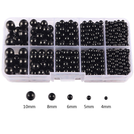 Black Round Pearl Beads