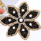 Hotfix Iron On Crystal Motif Pre-Made Crystal Flower Design