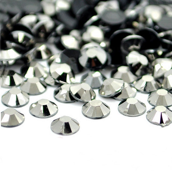 Hematite Non-Hotfix Flat Back Rhinestone