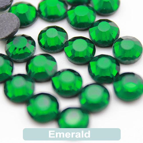 Emerald DMC Hotfix Rhinestone Flat Back