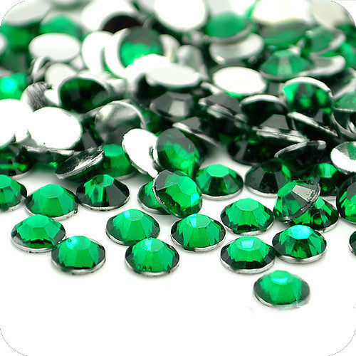 Forest Green Non-Hotfix Flat Back Rhinestone