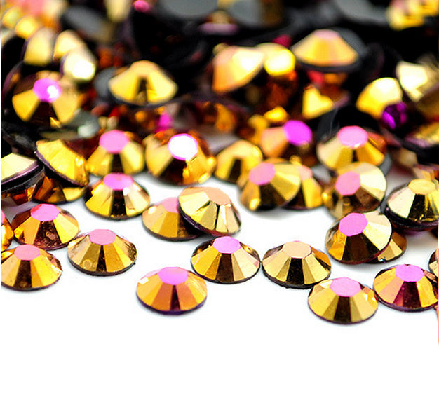 AB-Gold FLAT BACK RHINESTONES