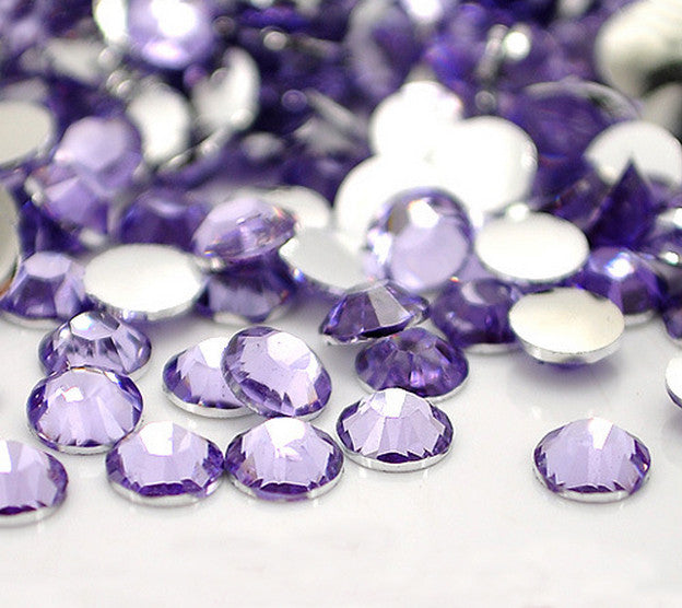 Lilac Non-Hotfix Flat Back Rhinestone