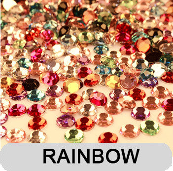 Mixed Colours Non-Hotfix Flat Back Rhinestone