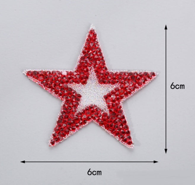 Hotfix Iron On Crystal Motif Pre-Made Star Design